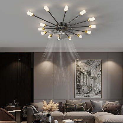 Modern And Minimalist Creative Nordic Living Room Fan Lights