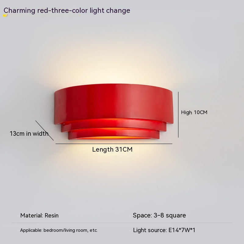 Lampe de chevet de chambre minimaliste créative nordique Led escaliers couloir allée balcon lumière