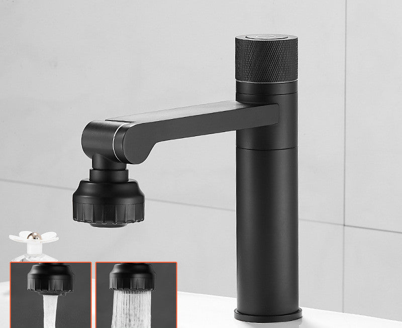 Basin Faucet All Copper Basin Hot And Cold Faucet Wash Basin Bathroom Basin Rotatable Shower Nozzle Multi-function