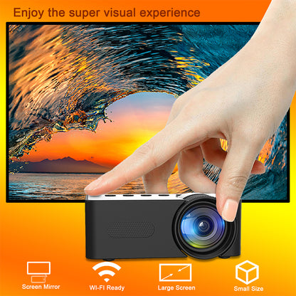 YT100 Home Mini proyector portátil fuente de alimentación USB HD Home pequeño inalámbrico misma pantalla proyección de teléfono