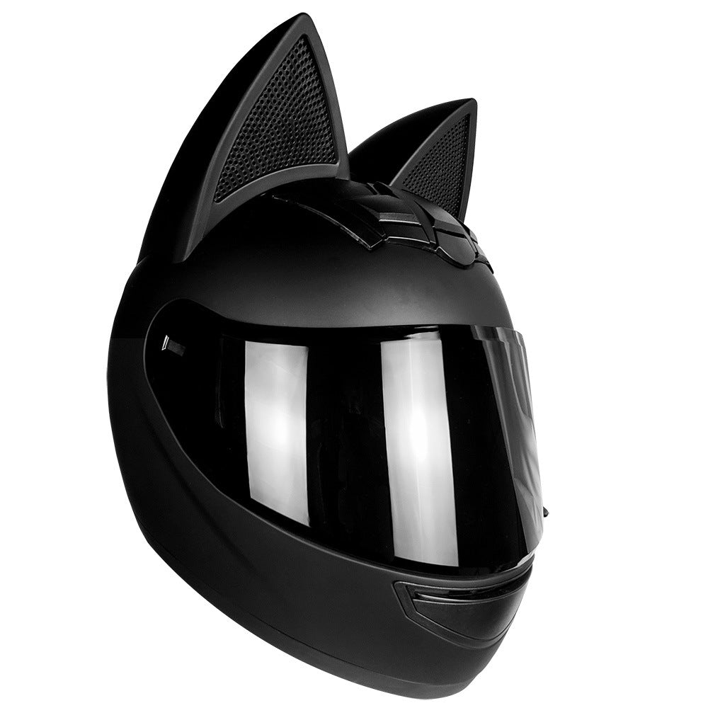 Cascos de motocicleta eléctricos personalizados con orejas de gato para hombres y mujeres