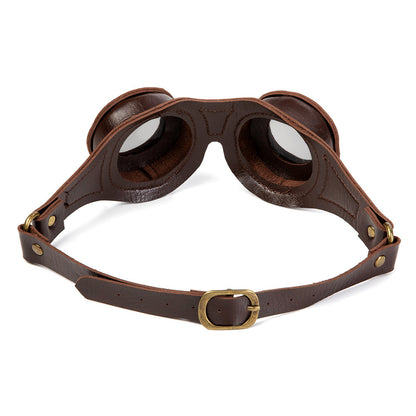 Gafas de sol estilo steampunk estilo retro industrial para cosplay de Halloween