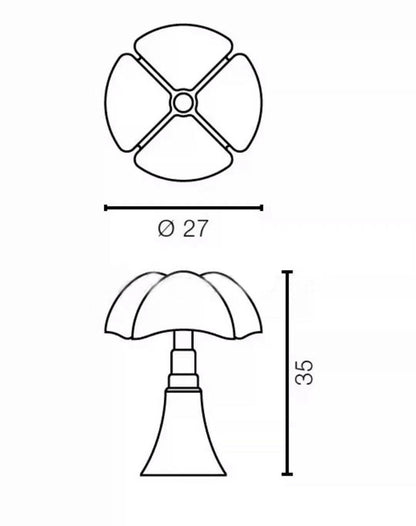 Lampe de Table à fleurs rétro italienne, chambre à coucher, étude de chevet