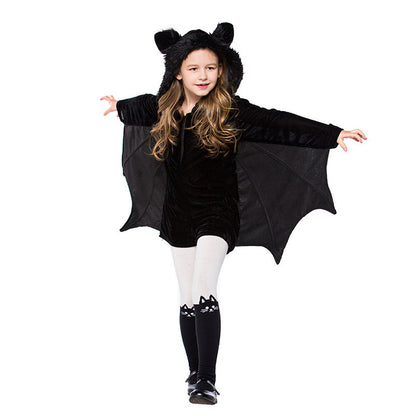 Déguisement d'Halloween pour enfants - Costume de chauve-souris noire - Cosplay