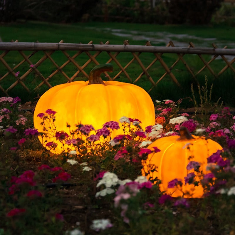 Luces solares de calabaza al aire libre granja rural paisaje luminoso creativo al aire libre impermeable patio lámpara de césped decoración de fiesta de Halloween decoraciones de Halloween