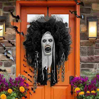 Película de terror Garland Halloween Máscara decorativa única Placa para puerta