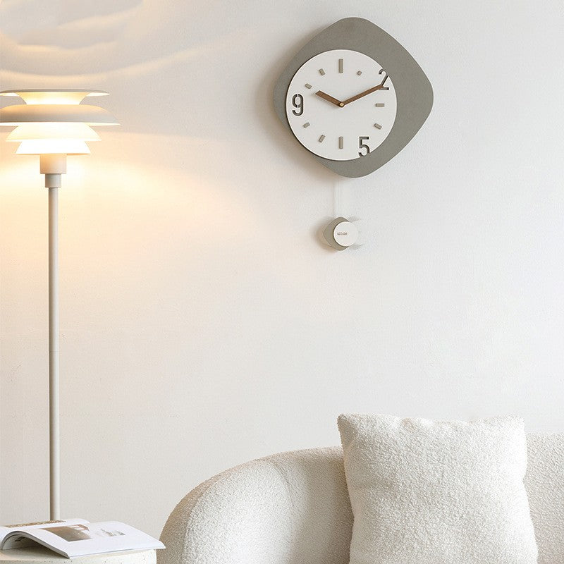 Horloge murale simple sans poinçon pour salon