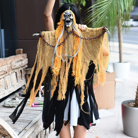 Décorations fantômes suspendues à la chaîne pour accessoires d'Halloween