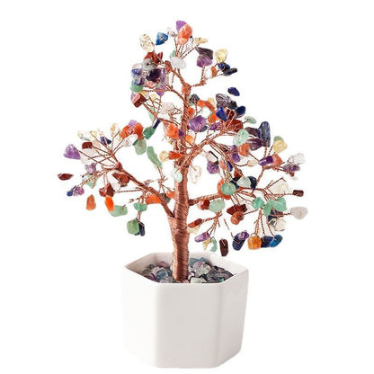 Natural Crystal Zhaocai Tree Table Decoration