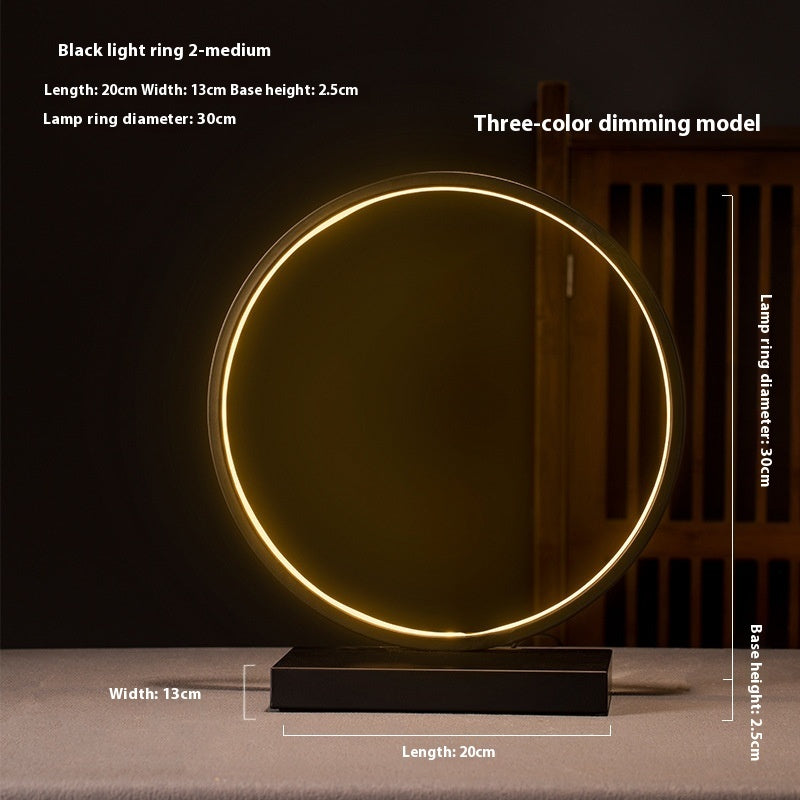 Nuevo anillo de lámpara LED de estilo chino con reflujo de incienso para decoración zen creativa para el hogar y la sala de estar