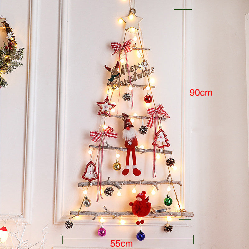 Creative Wall With Lights DIY Christmas Ornaments Tree Decorations