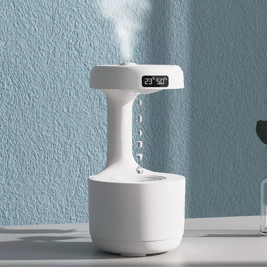 Humidificador antigravedad, máquina de aromaterapia con reflujo de gotas de agua, gran capacidad, para oficina, dormitorio, pulverizador silencioso de gran volumen de niebla 