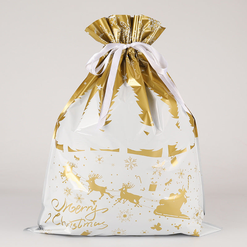 Home Fashion Simple Drawstring Christmas Gift Bag Suit