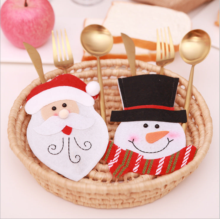 Christmas Decorations Table Knife And Fork Bag