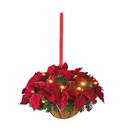 Home Christmas Tree Flower Basket Hanging Basket Shape Decorations Pendant