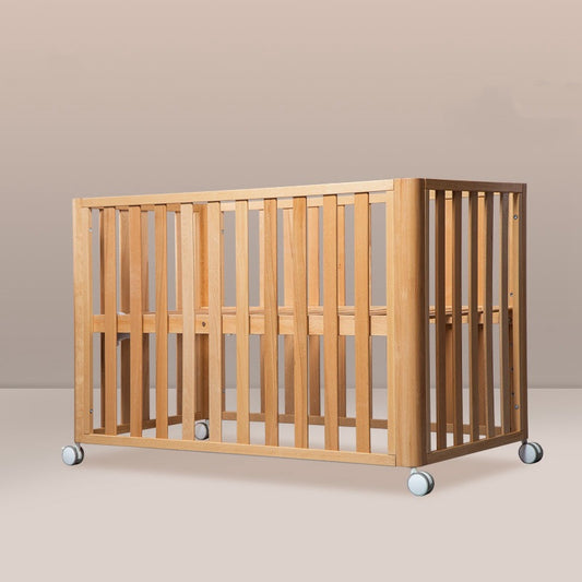 Beech Solid Wood Splicing Movable Multi-functional Crib