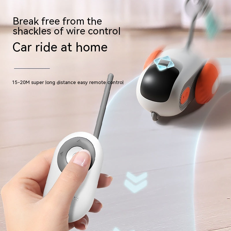 Control remoto interactivo gato coche juguete carga USB persiguiendo automático auto-movimiento remoto inteligente coche interactivo gato juguete productos para mascotas