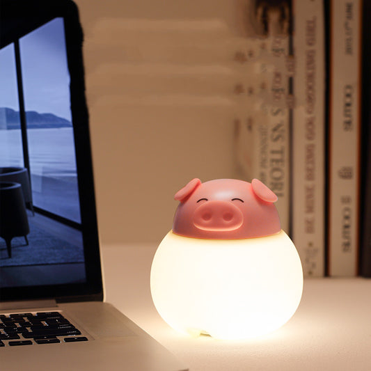 Lampe Pat en Silicone cochon, lampe de Table de chambre à coucher, lampe de chevet