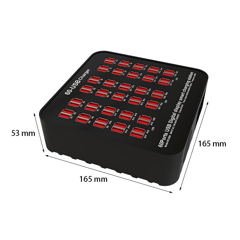 Intelligent Multi-port USB Charger 60 Ports High Power