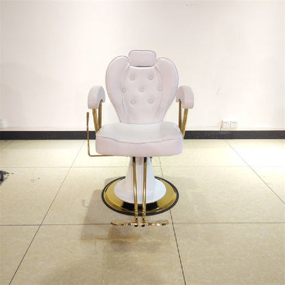 Chaise élévatrice en acier inoxydable pour salon de coiffure