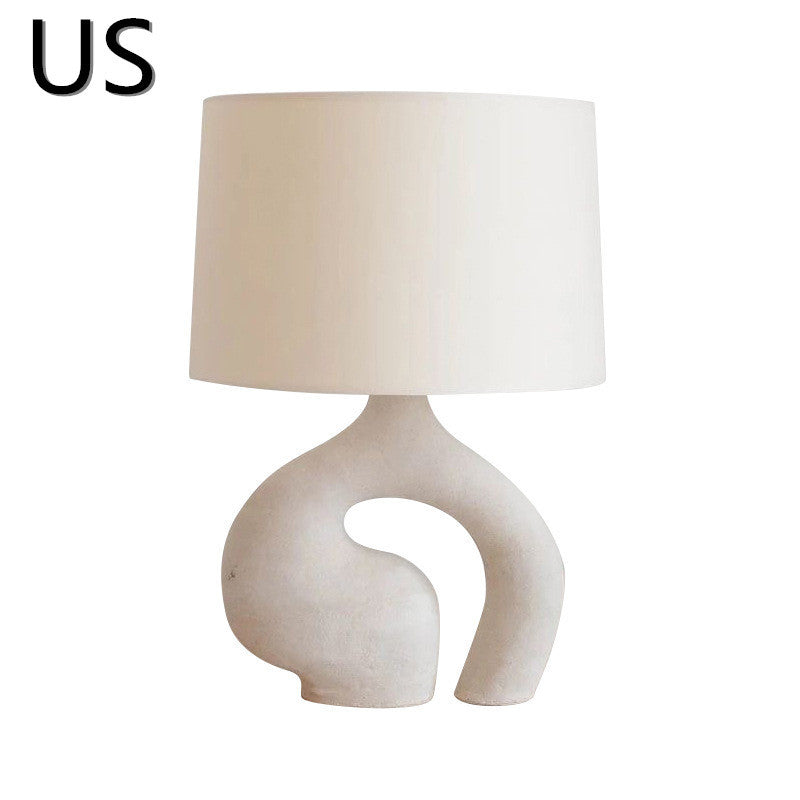 Lampe de Table en tissu nordique pour chambre à coucher, étude de chevet, créateur d'art, modèle de chambre