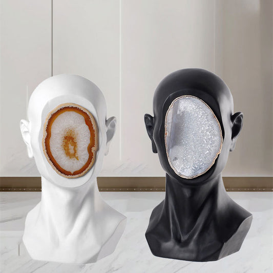 Nordic Modern Resin Sketch Portrait Sculptured Ornaments