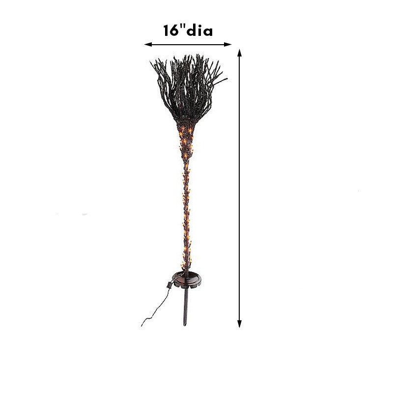 Halloween Pre-lit Broom Venue Decoration Props