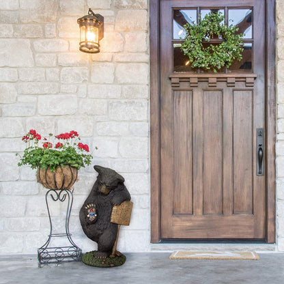 Accesorios para el jardín con forma de oso, decoraciones navideñas para el hogar