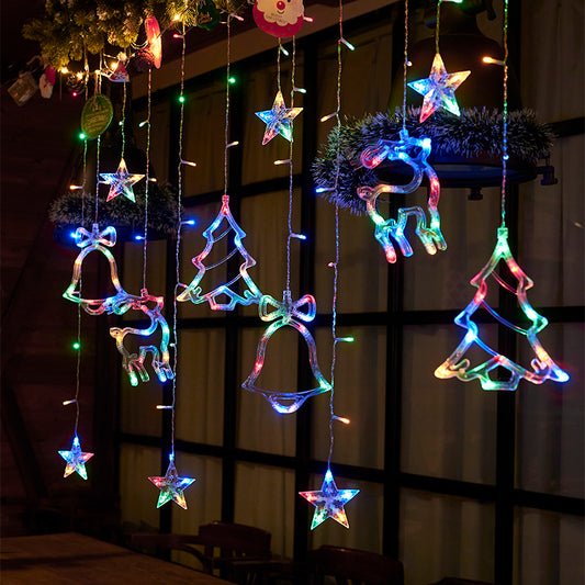 Lámpara decorativa navideña con forma de estrella para el hogar