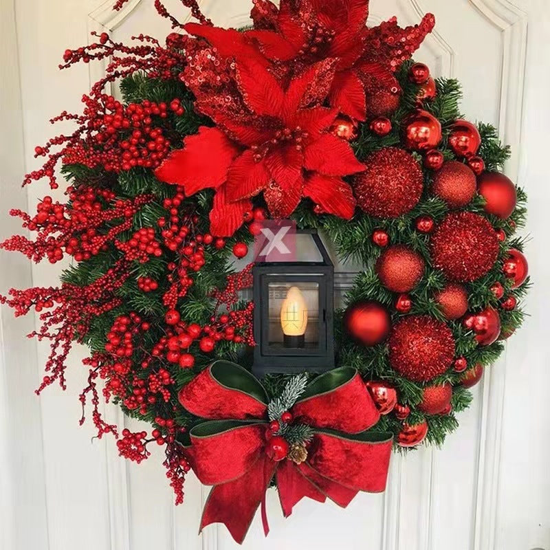 Décorations de Noël pour les fêtes de Jésus à suspendre à la porte