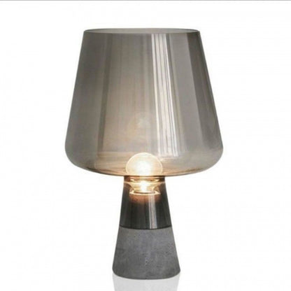 Nordic Post-modern Minimalist Bedroom Bedside Cement Special Creative Glass Table Lamp