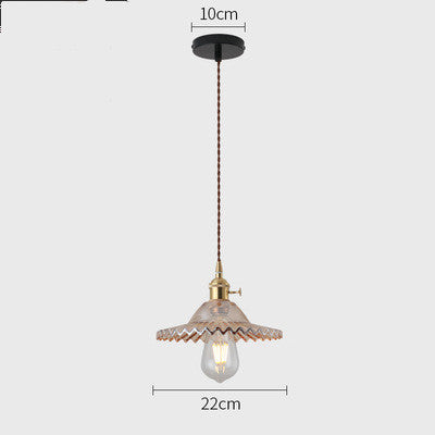 Nordic Minimalist Glass Chandelier Old Shanghai Retro