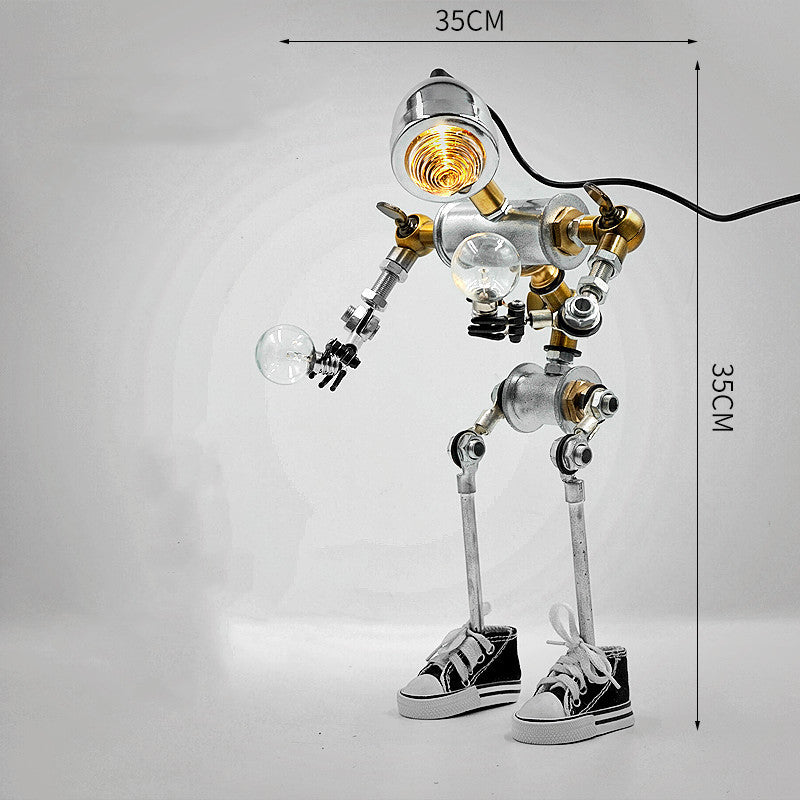 Lámpara de escritorio del robot del metal del regalo de escritorio creativo de los deportes electrónicos