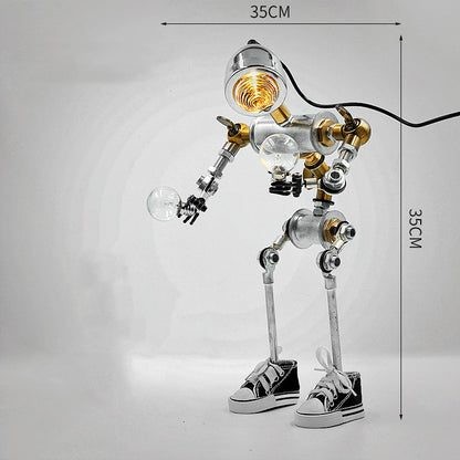 Lámpara de escritorio del robot del metal del regalo de escritorio creativo de los deportes electrónicos