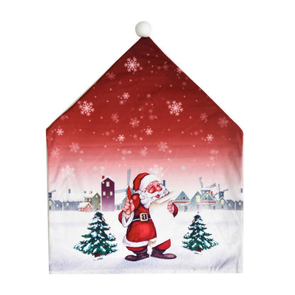 Christmas Decorations Cartoon Chair Covers