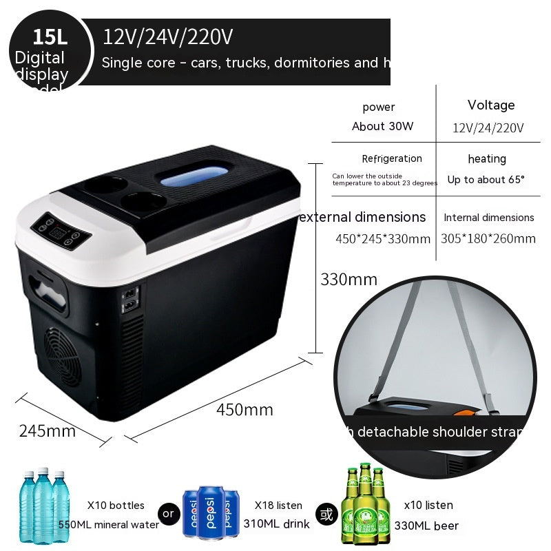 Refrigerador para automóvil Uso dual para automóvil en automóvil y hogar