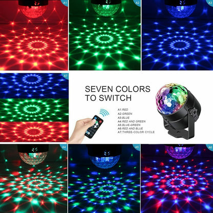 Luces de fiesta disco estroboscópicas Led Dj Ball bombilla activada por sonido lámpara de baile Decoración