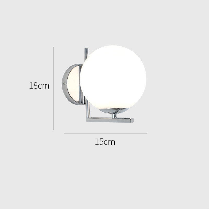 Applique murale LED ronde de luxe, lumière minimaliste moderne