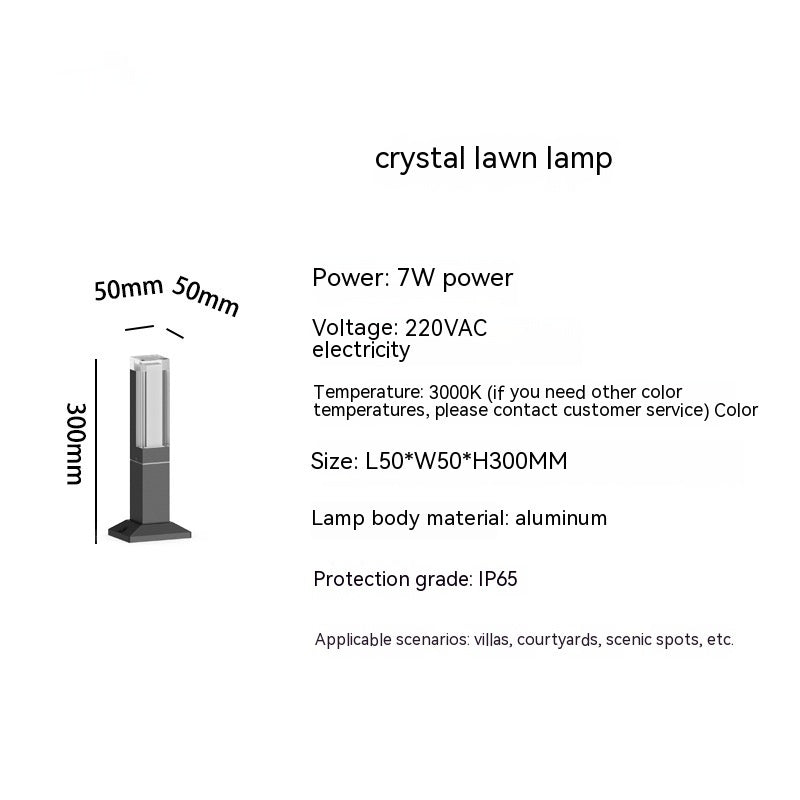 Lampe de pelouse extérieure paysage LED étanche