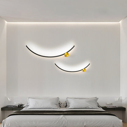 Creative Bedroom Nordic Minimalist Background Wall Lamp