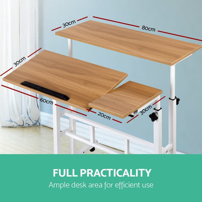 Bureau debout pliable pour ordinateur portable, bureau de chevet pour chambre à coucher, petite Table simple