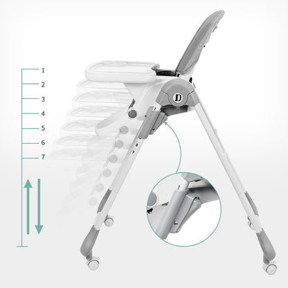 Mesa de comedor infantil plegable portátil