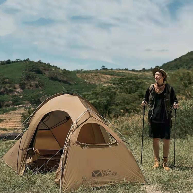 Tienda de campaña ligera para exteriores, portátil, para acampar, un sitio y un pasillo