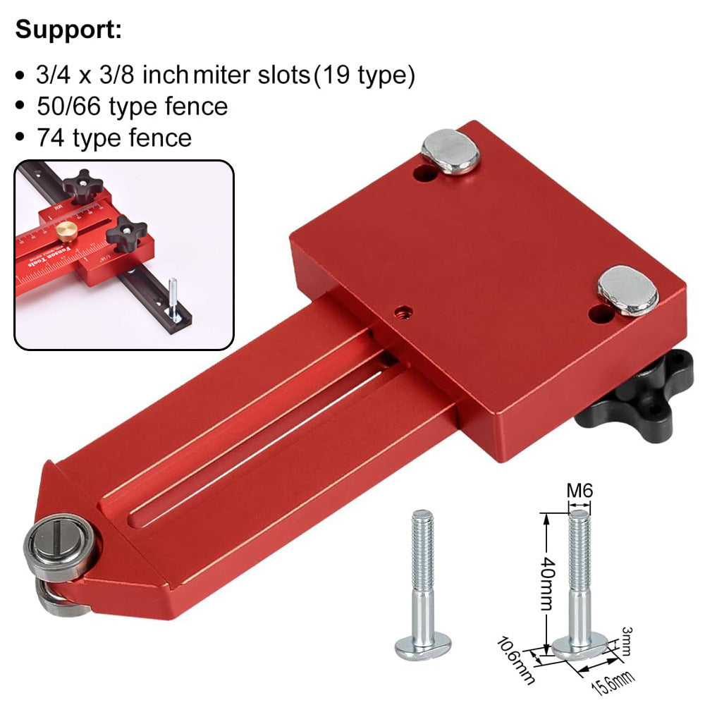 Machine de découpe, scie de Table, établi à rouleaux inversés, goulotte coulissante, outil de positionnement et de fixation