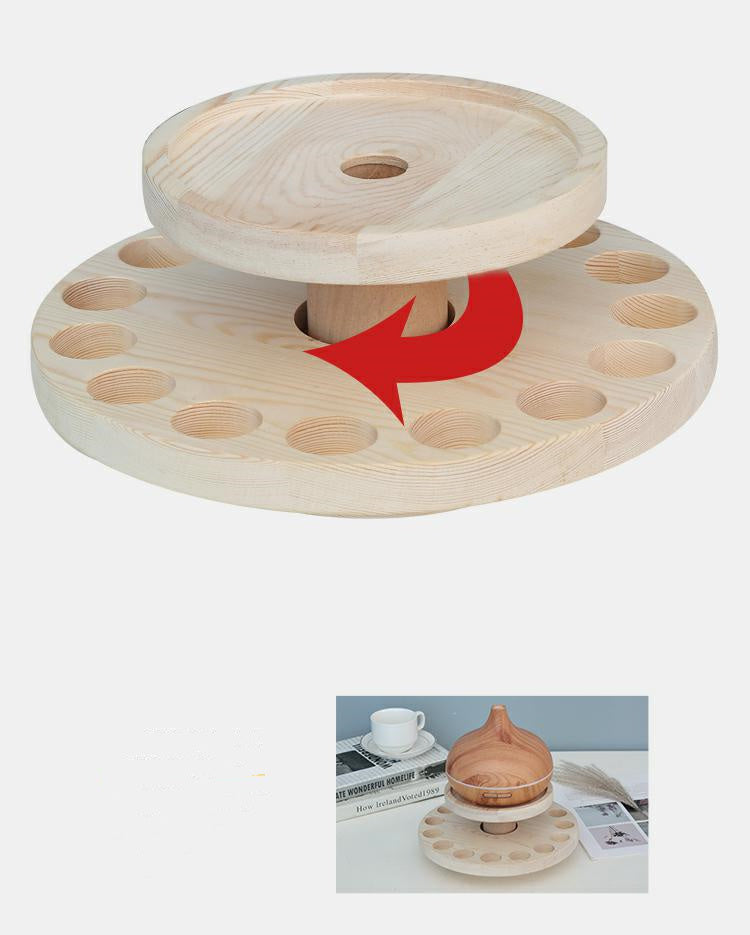 Aromatherapy Lamp Placement Table Rotating Shelf