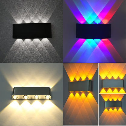 Lampes de fond de télévision à allée de couloir créative moderne à LED