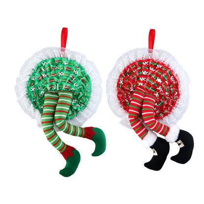 Elf Leg Cloth Christmas Decorations Pendant