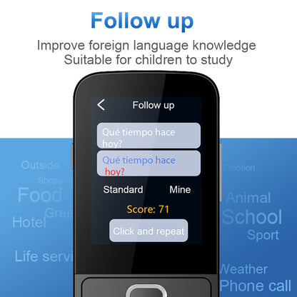Traductor de voz inteligente para práctica de grabación y habla T10WIFI