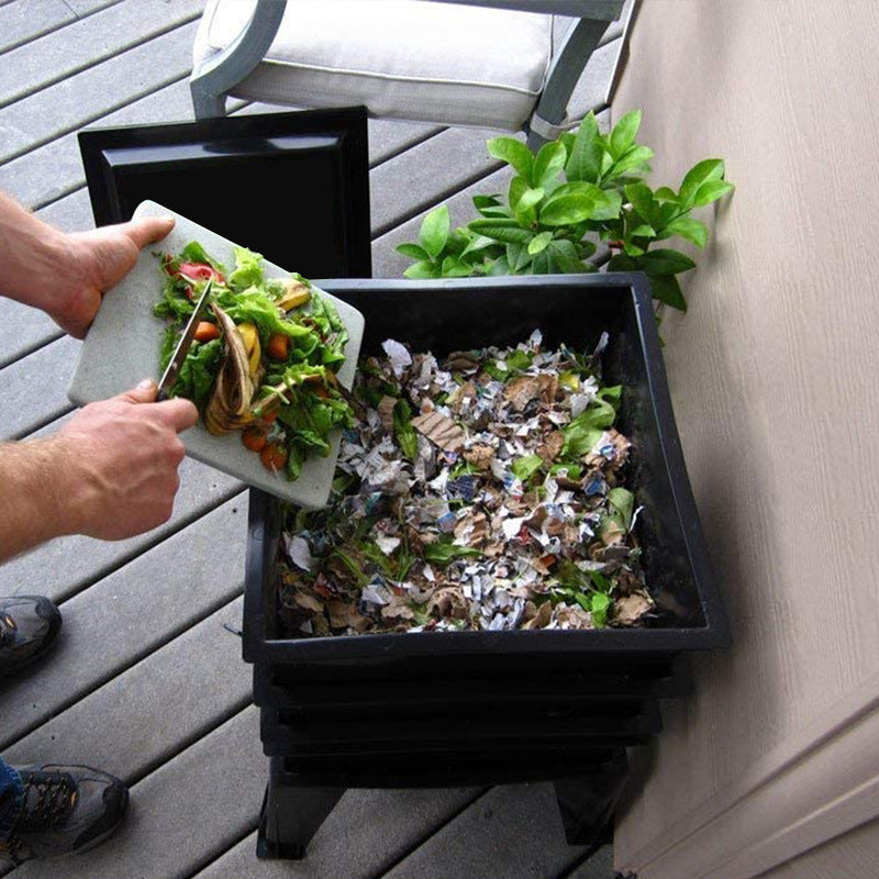 Caja de cultivo de plástico para gusanos