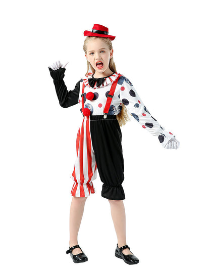 Costume de clown pour hommes et femmes pour enfants d'Halloween